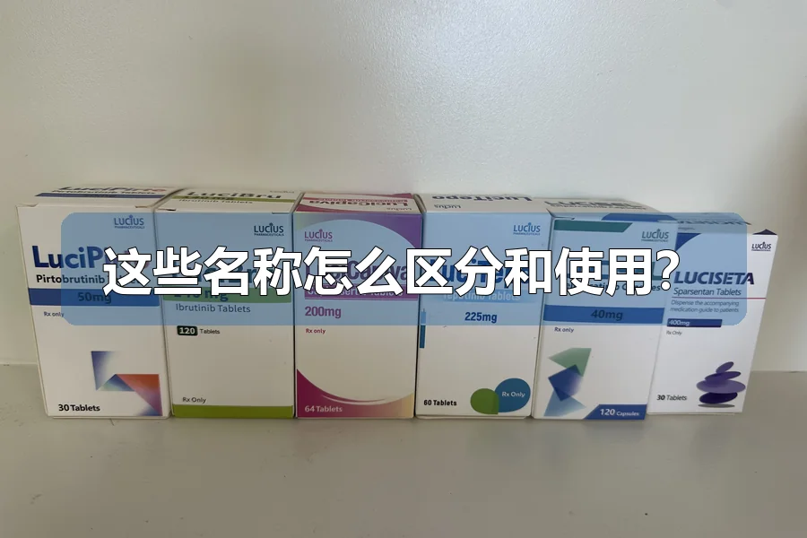 这些名称怎么区分和使用？